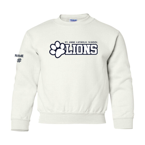 Gildan Youth Lion's Paw Twill Crewneck Thumbnail