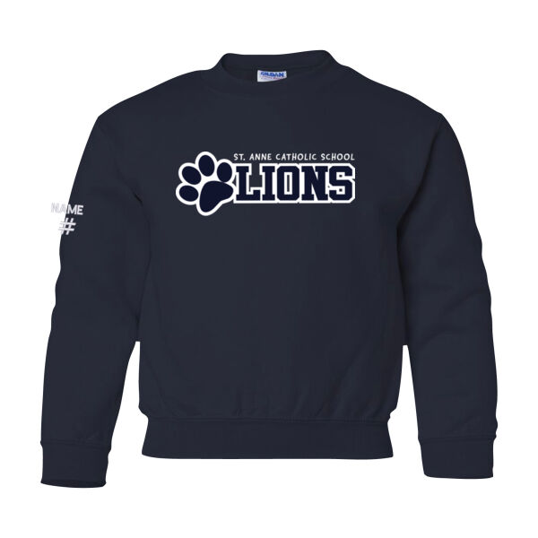 Gildan Youth Lion's Paw Twill Crewneck Thumbnail
