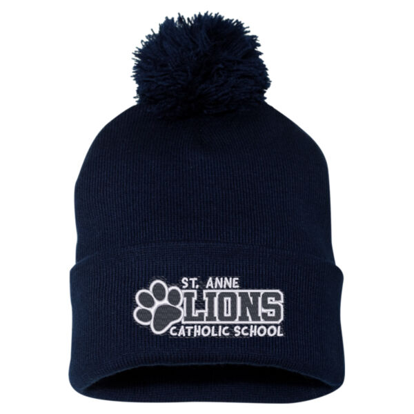Sportsman Embroidered Pom Pom Beanie Thumbnail